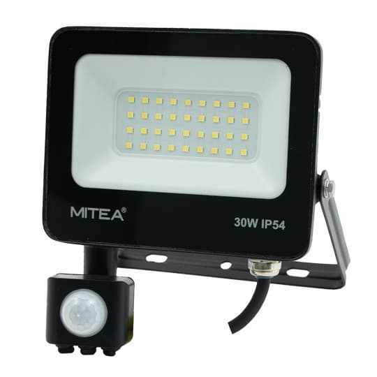 Reflektor LED crni SMD 30W sa senzorom M490030- RLS-C6 IP54 6500K 2400 (lm) Mitea