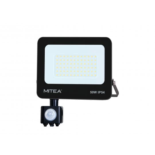Reflektor LED CRNI smd 50W sa senzorom M490050- RLS IP54 6500K 4000 (lm) Mitea