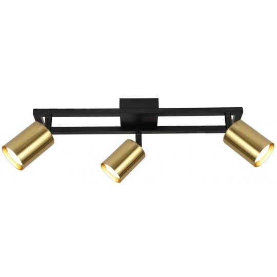 Lampa spot zlatno-crna 3XGU10 max.35W M190430