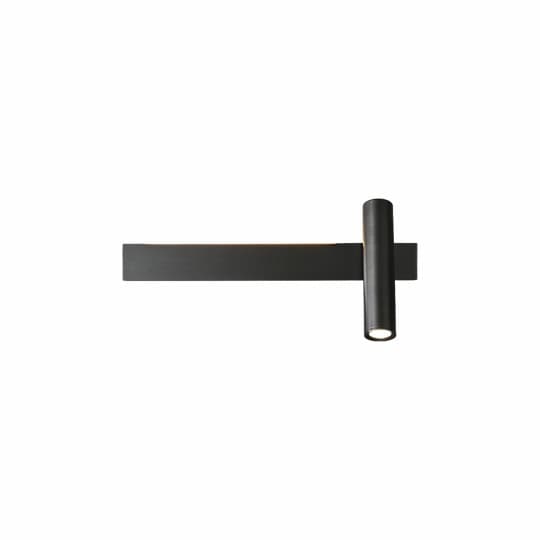 Lampa LED zidna M10924-1Z B crna 4+5W 3000K podesivi ugao