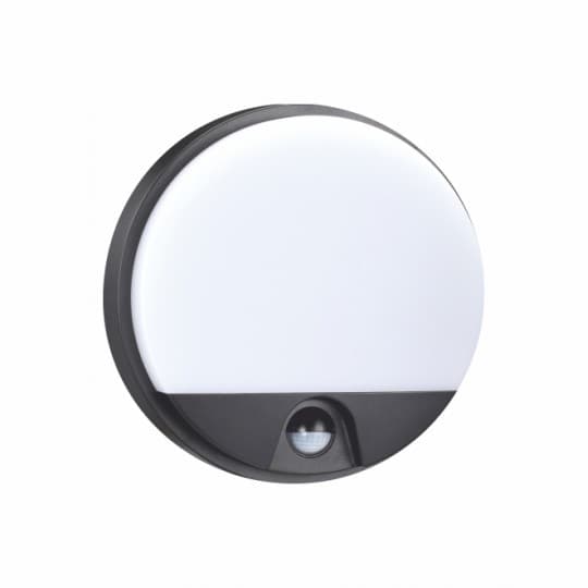 Plafonjera LED vanjska M272-73B-S 15W IP54 LED crna sa IR senzorom pokreta 3Y Mitea Lighting