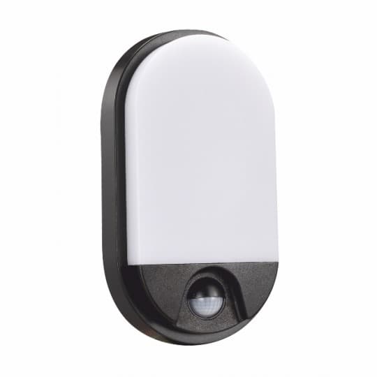 Lampa LED zidna M272-72B-S crna 15W IP54 sa IR senzorom pokreta 3Y Mitea