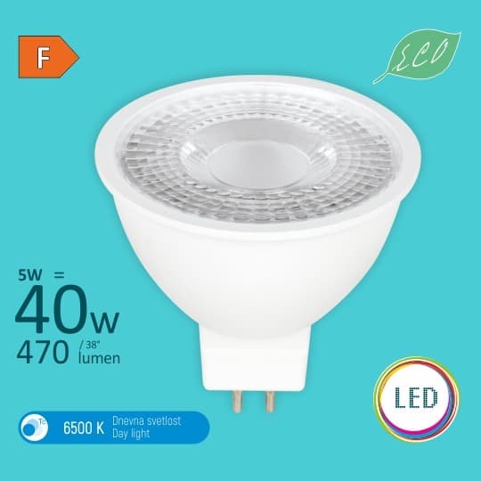 Sijalica LED 5W GU 5,3(MR16) 6500K