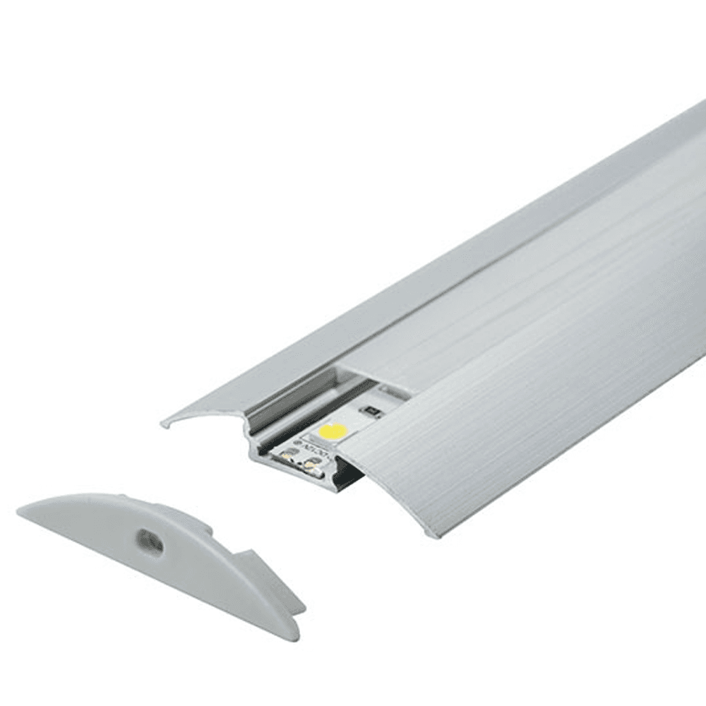 Aluminijumski profil za LED trake podni MA608 2000x52x8mm set sa difuzerom