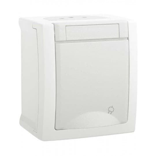 Utičnica nadgradna Panasonic sa poklopcem II OG BIJELA 16A 250V IP55 WPTC4212-2WH EU2 PACIFIC