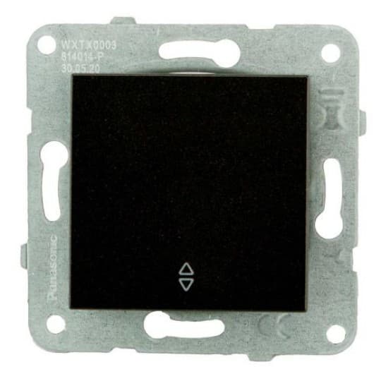 Prekidač Panasonic naizmenični crni vijčani 10A 250V WKTT0003-2BL EU Karre Plus
