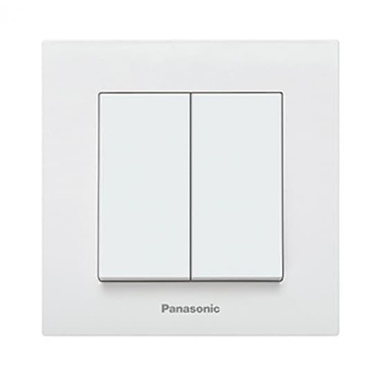 Prekidač Panasonic serijski beli vijčani 10A 250V WKTC0009-2WH EU4 Karre Plus