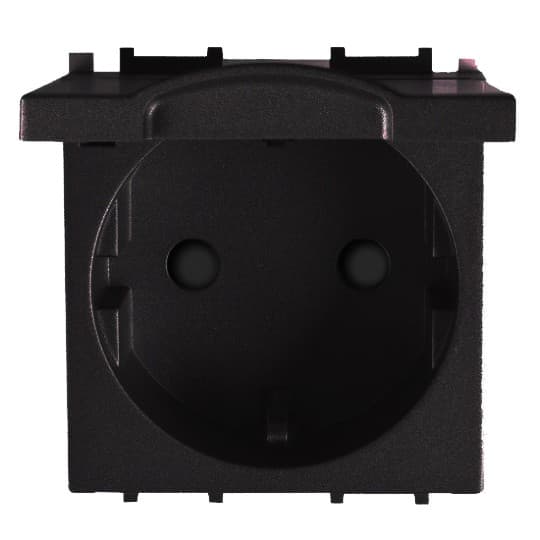 Utičnica sa poklopcem šuho Panasonic 2M crna II+DZ 16A 250V WVTT2210-1BL EU2 Thea Modular