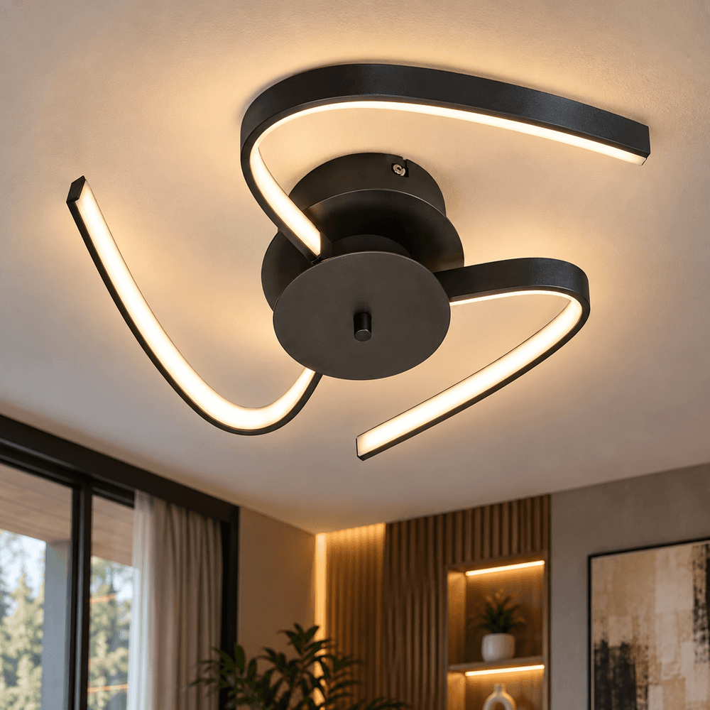 Luster plafonski LED MX7009-A 30W 3000K-4000K crni