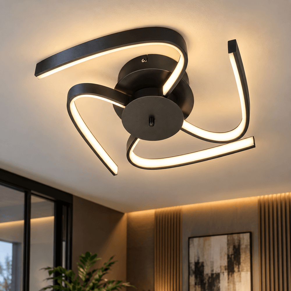 Luster plafonski LED MX7009-B 40W 3000K crni