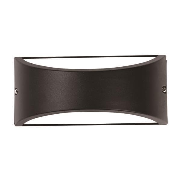 Lampa zidna vanjska oval E27 max 10W IP54 crna 220x99x100mm