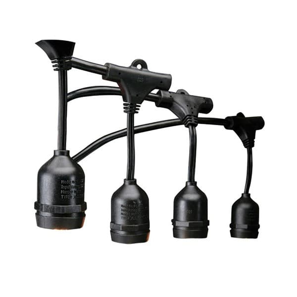 Set grla na kablu 10xE27 10m dužina -vodootporno max 10W Led 16A IP44