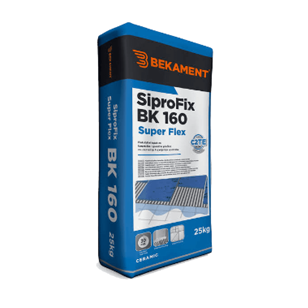 Ljepilo za keramičke pločice flexibilno BK-Siprofix 160 specijal 25/1 BEKAMENT