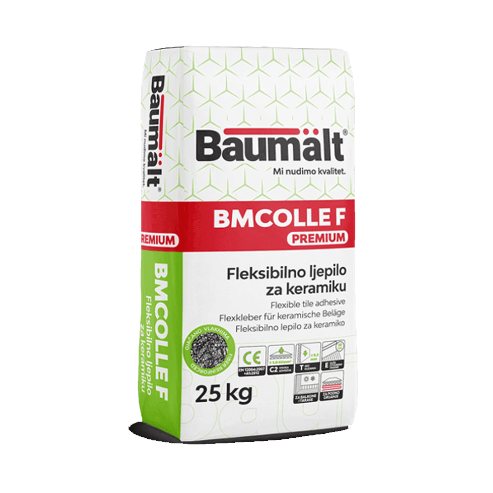 Ljepilo za keramičke pločice PREMIUM FLEX 25Kg Baumalt Bmcolle F