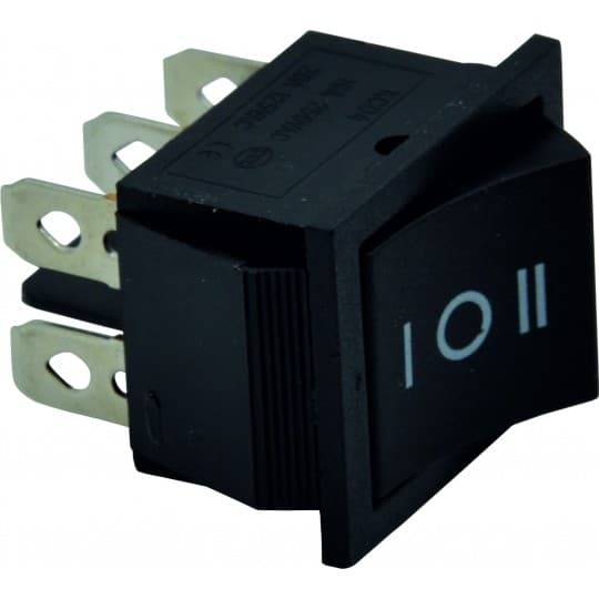 Taster ugradni Mini Prekidač ME-D8-2211N 1-0-2 crni POVRATNI