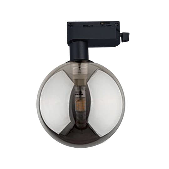 Šinska lampa kugla M205011-BB crna+dim staklo G9 LED 3W 4000K