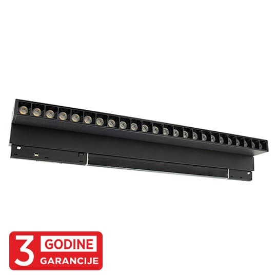 Svjetiljka magnetna zglobna M204013-440 3000K 24W 48V LED linearna 24° 440x22x105mm